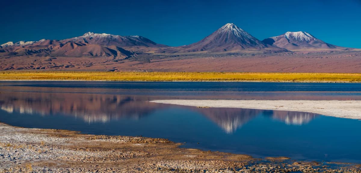 Lagunas altiplánicas en Atacama: un espejo azul en los Andes