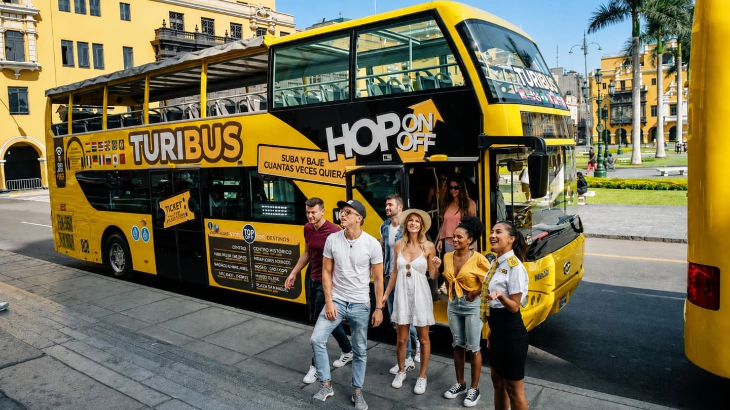 Bus Turístico Hop On Hop Off en Lima