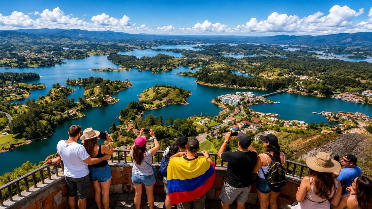 Tour a Guatapé com Passeio de Barco e Almoço Típico desde Medellín