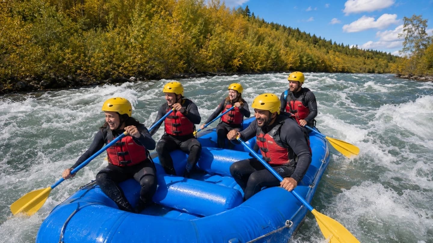 Rafting Bajo en el río Trancura desde Pucón