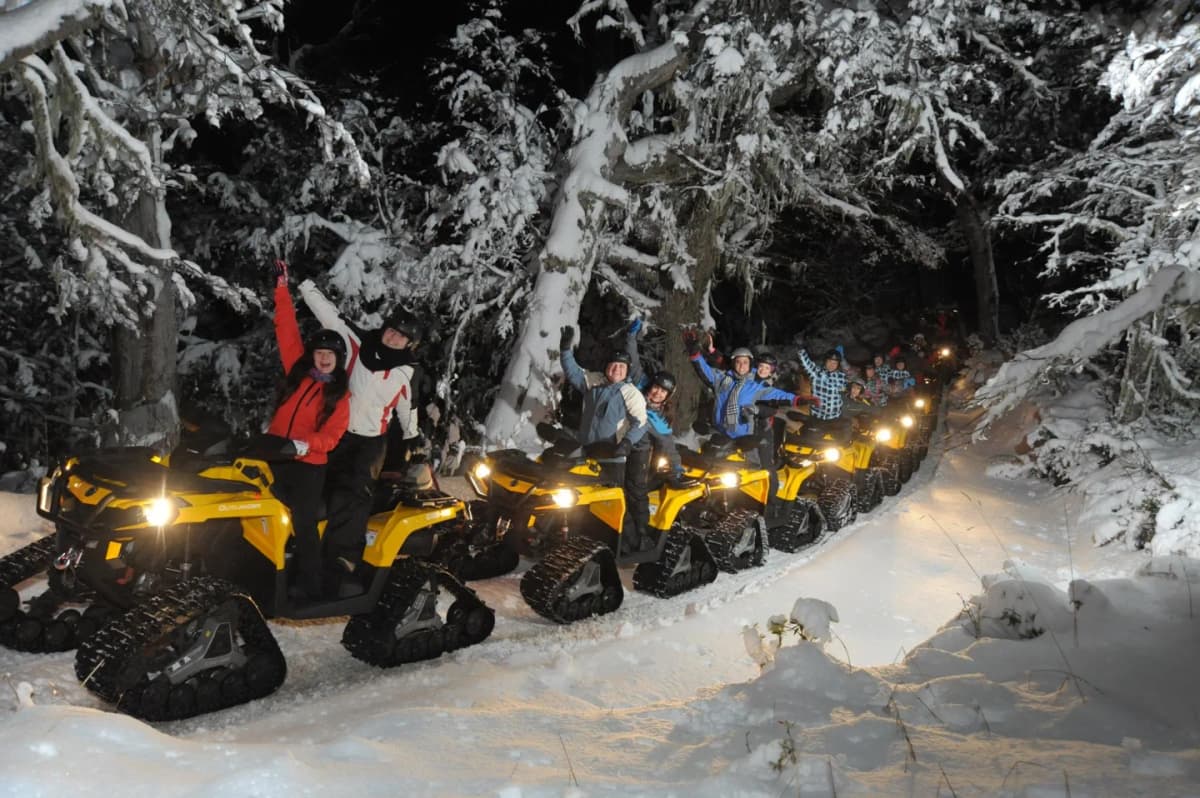 Noche Nórdica con Paseo en Moto de Nieve y Cena 