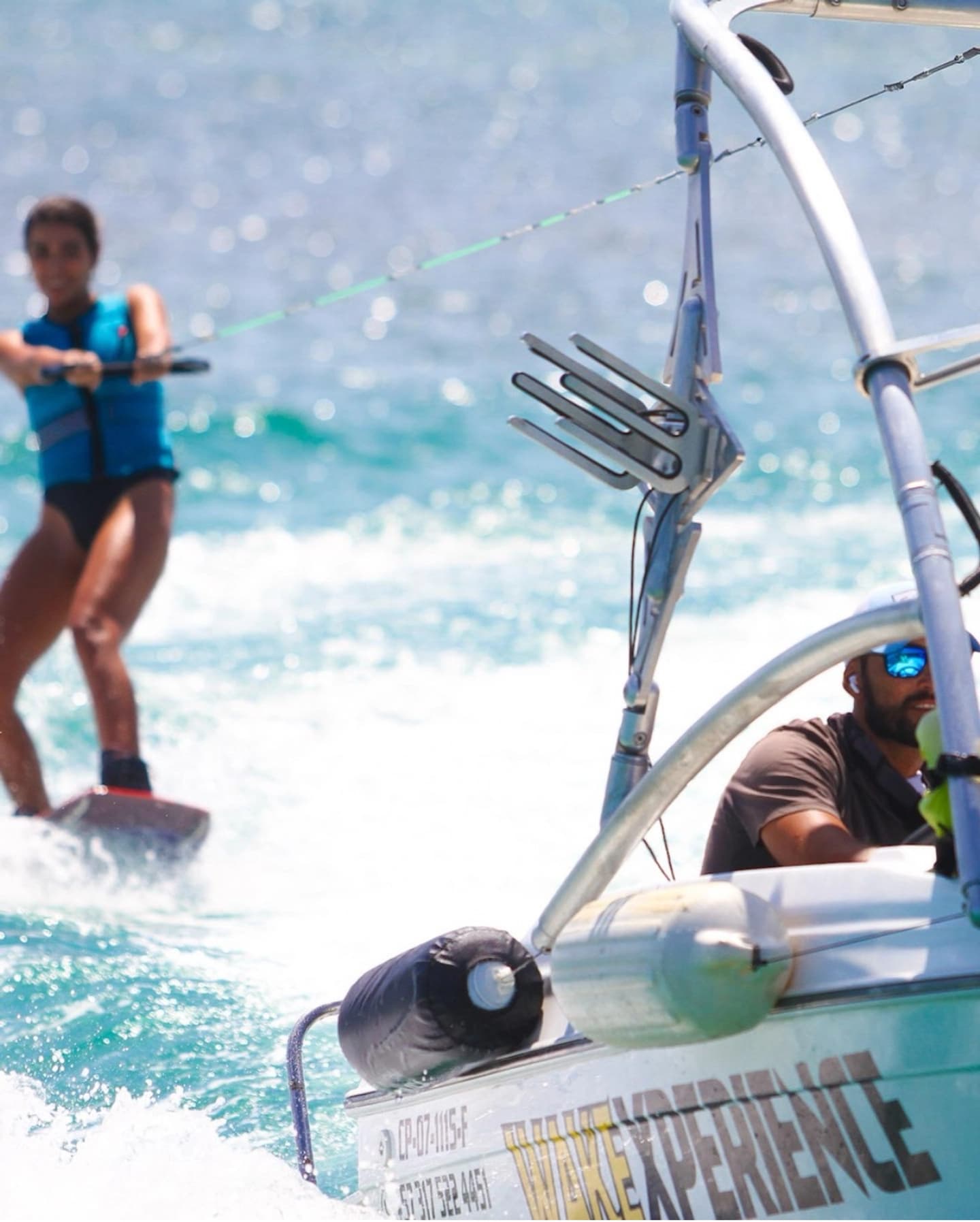 Shared Wakeboard Class for Two People in San Andrés