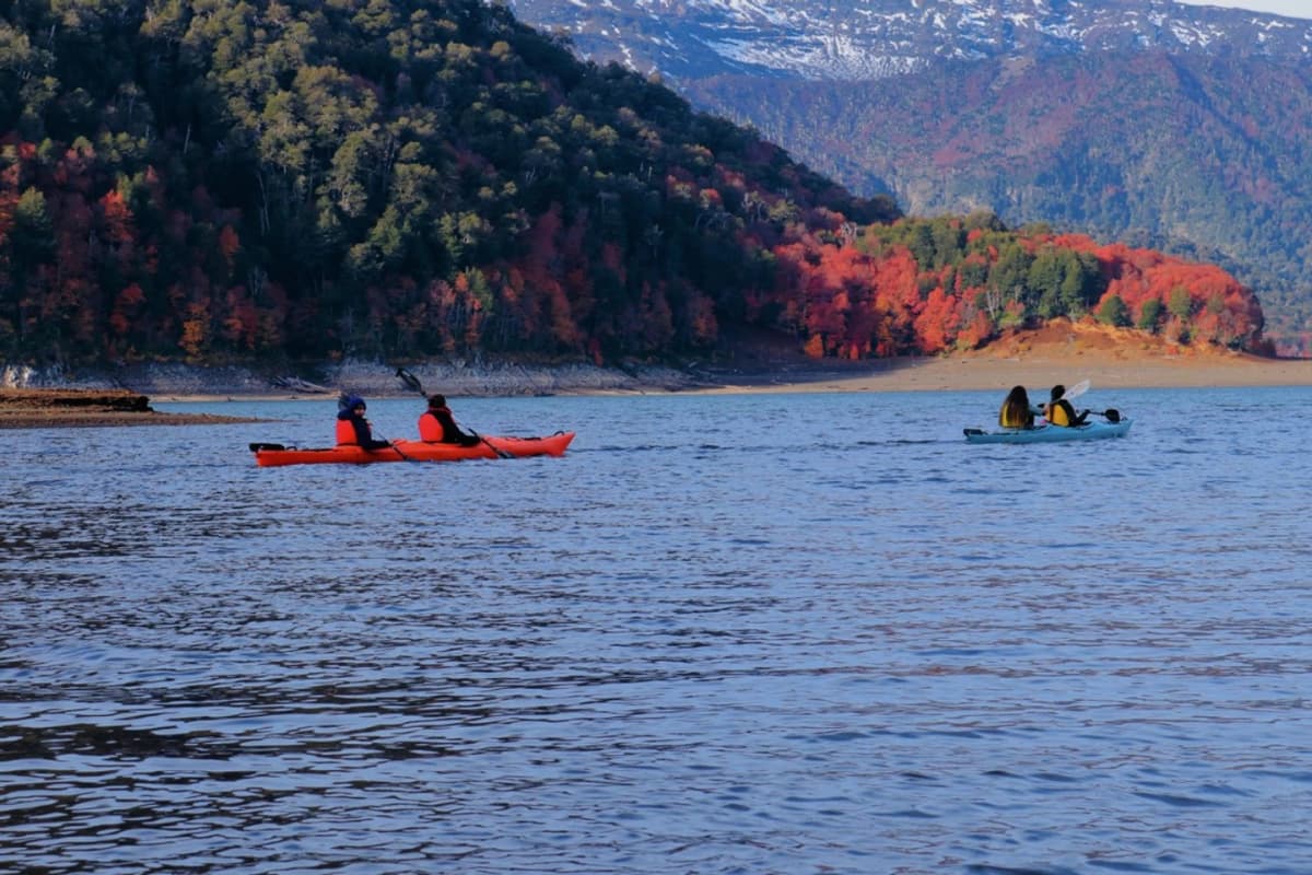 Travesía en Kayak en Lago Conguillío: Aventura entre Araucarias y Volcanes