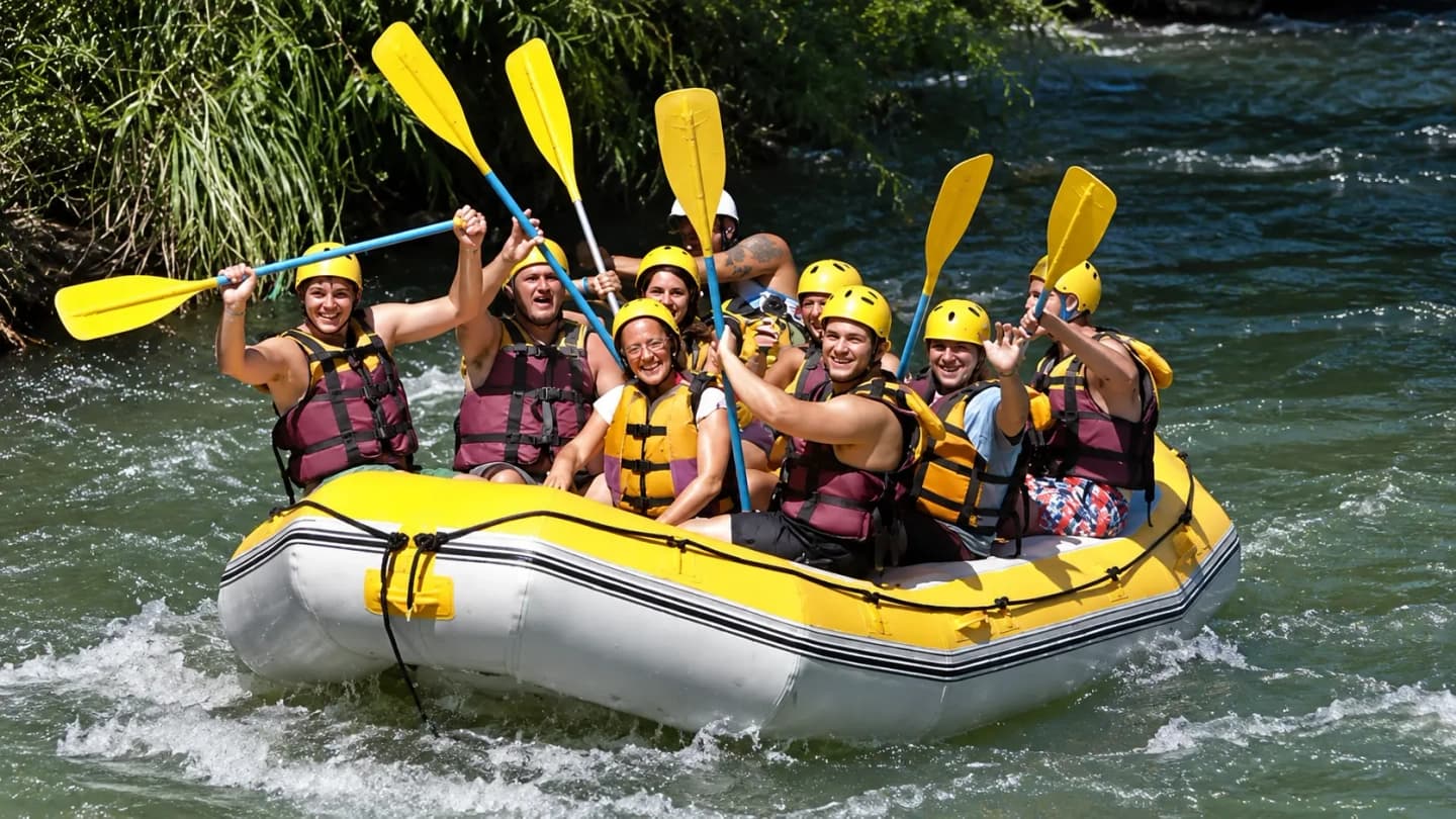 Rafting on the Atuel River in San Rafael