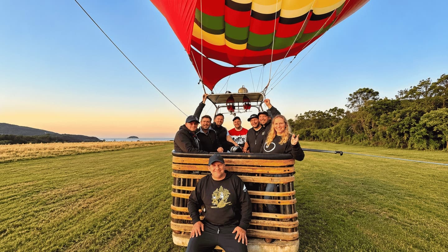 Paseo en globo en Praia Grande desde Cambará do Sul