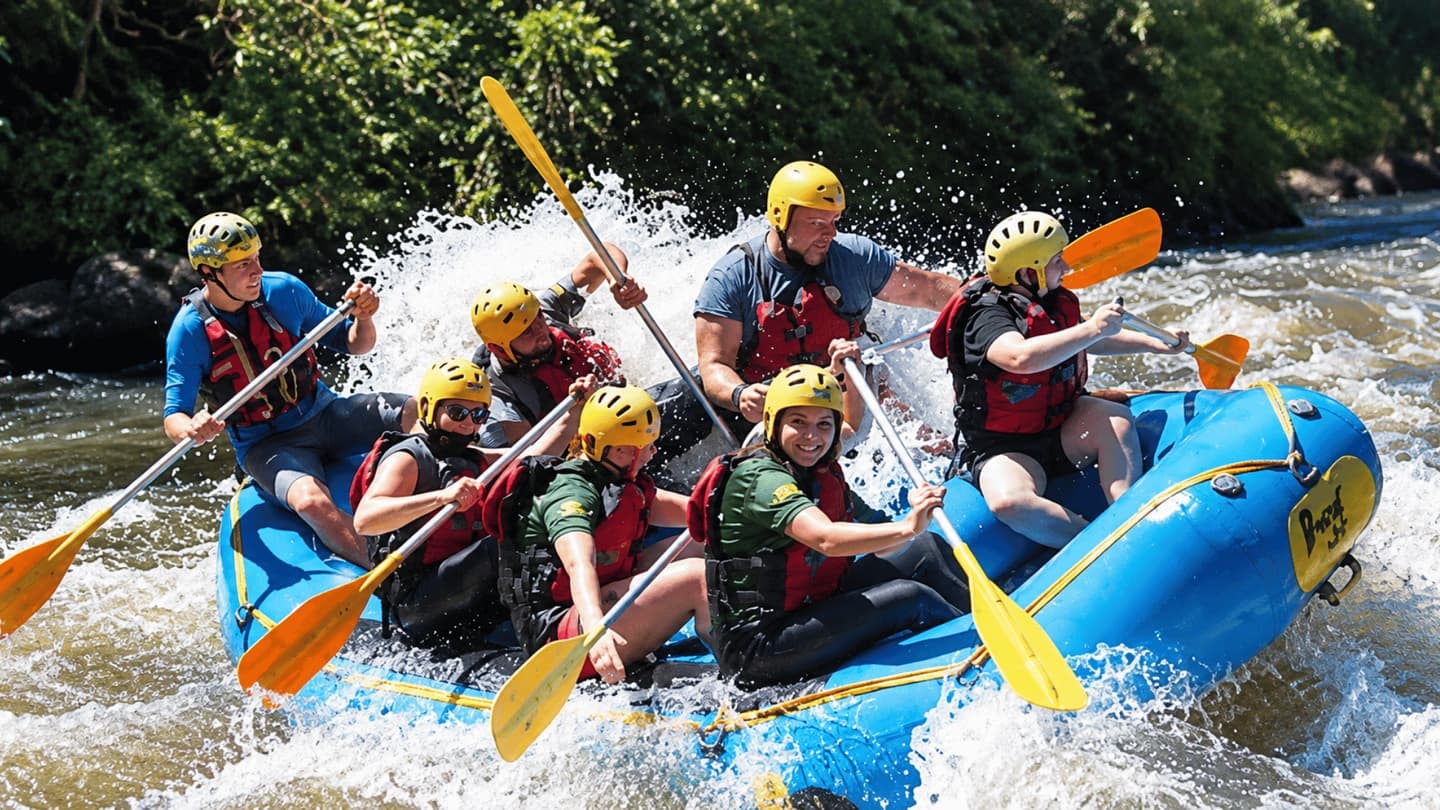 Rafting en Três Coroas + Templo budista Chagdud Gonpa