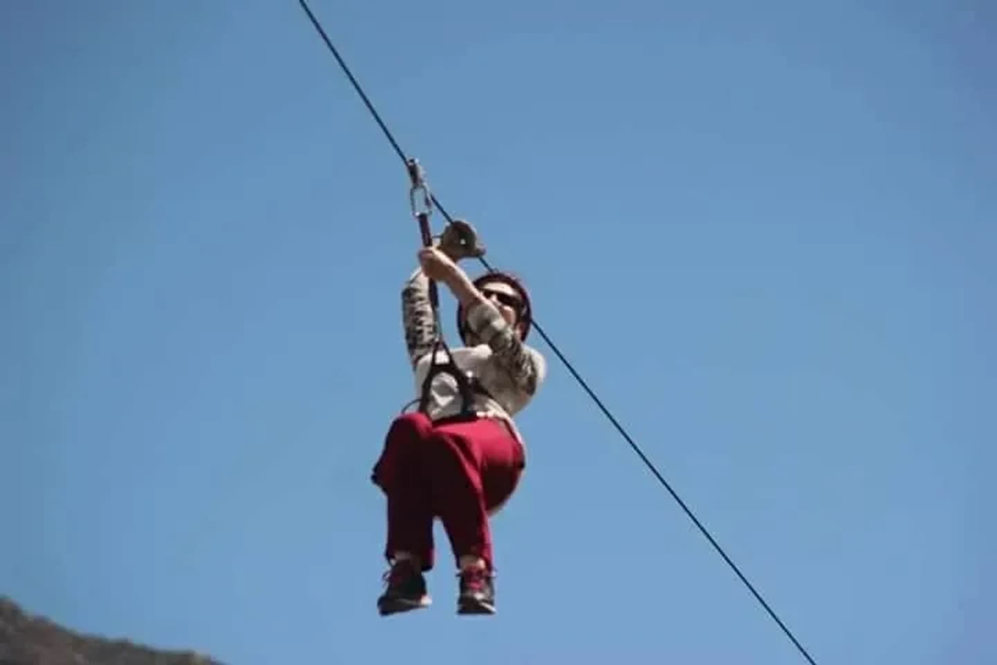 Zip Line at Water Park in Cacheuta Hot Springs