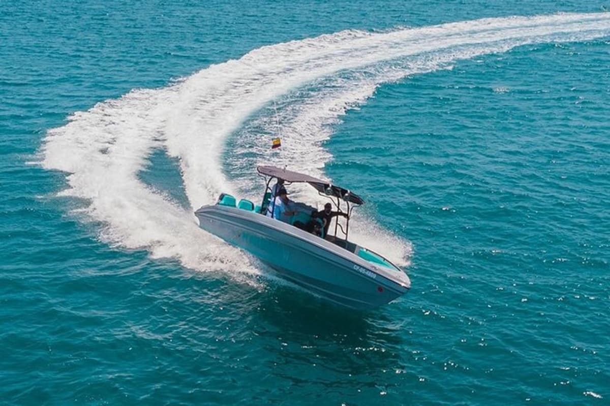 Alquiler de barco privado de lujo de día completo a las Islas del Rosario