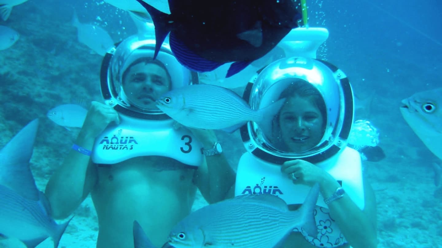 Underwater Walk with Diving Helmet at Cove West View