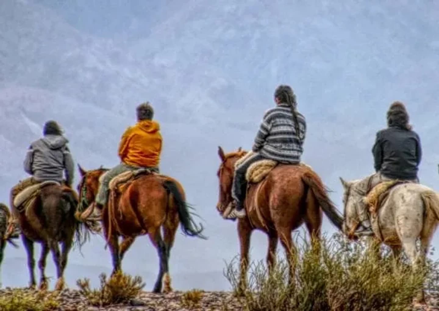 Cabalgata de 8km en Uspallata 