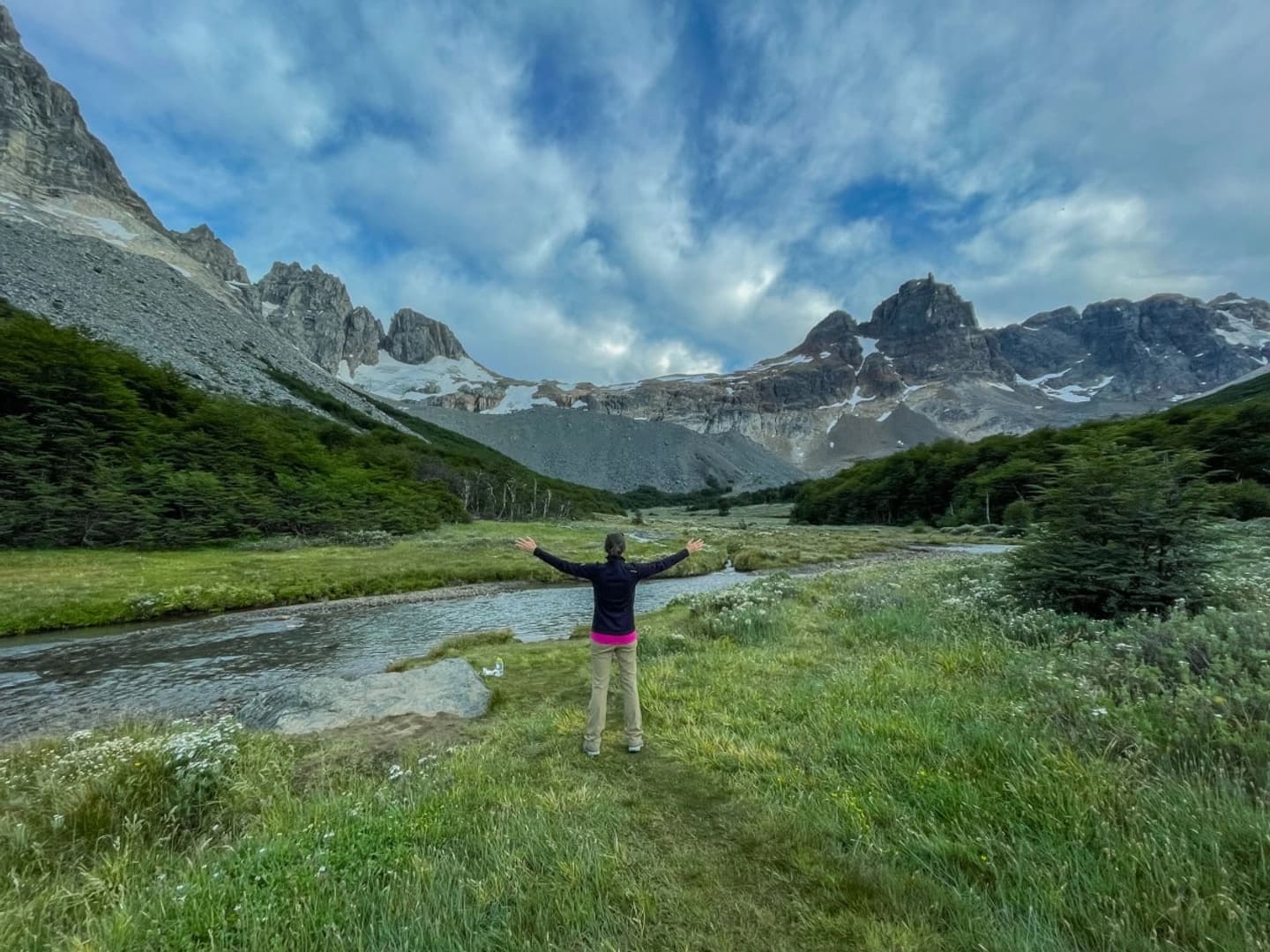 Trekking pelo Estero Parada no Parque Nacional Cerro Castillo