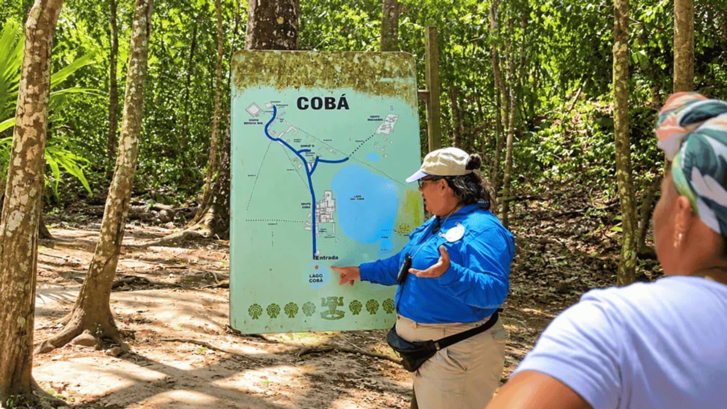 Excursion to Tulum, Cobá and cenote with caves from Cancún