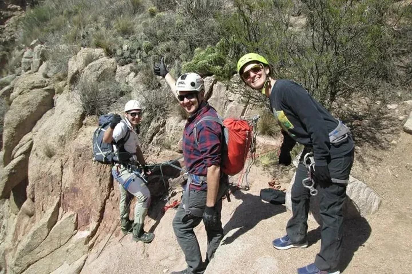 Family Trekking through the Precordillera in Cacheuta