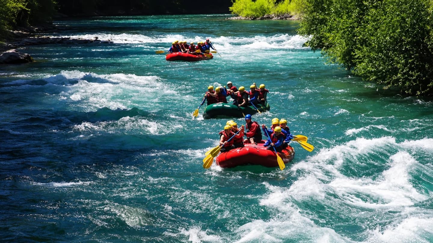 Family Rafting on the Manso Villegas River in Bariloche