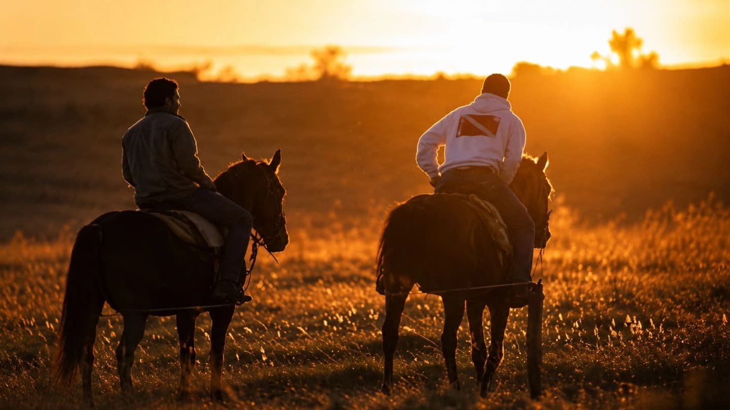 Sunset Horseback Ride with Asado, Campfire, and Guitar in Mendoza