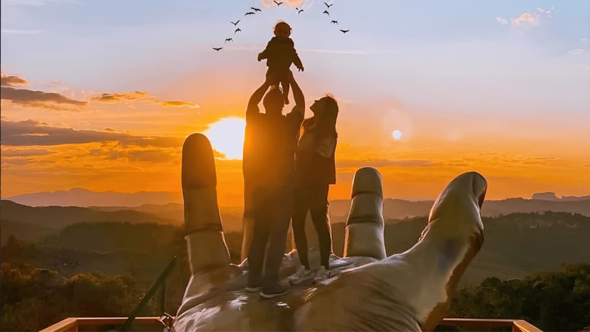 Pôr do sol em Campos do Jordão