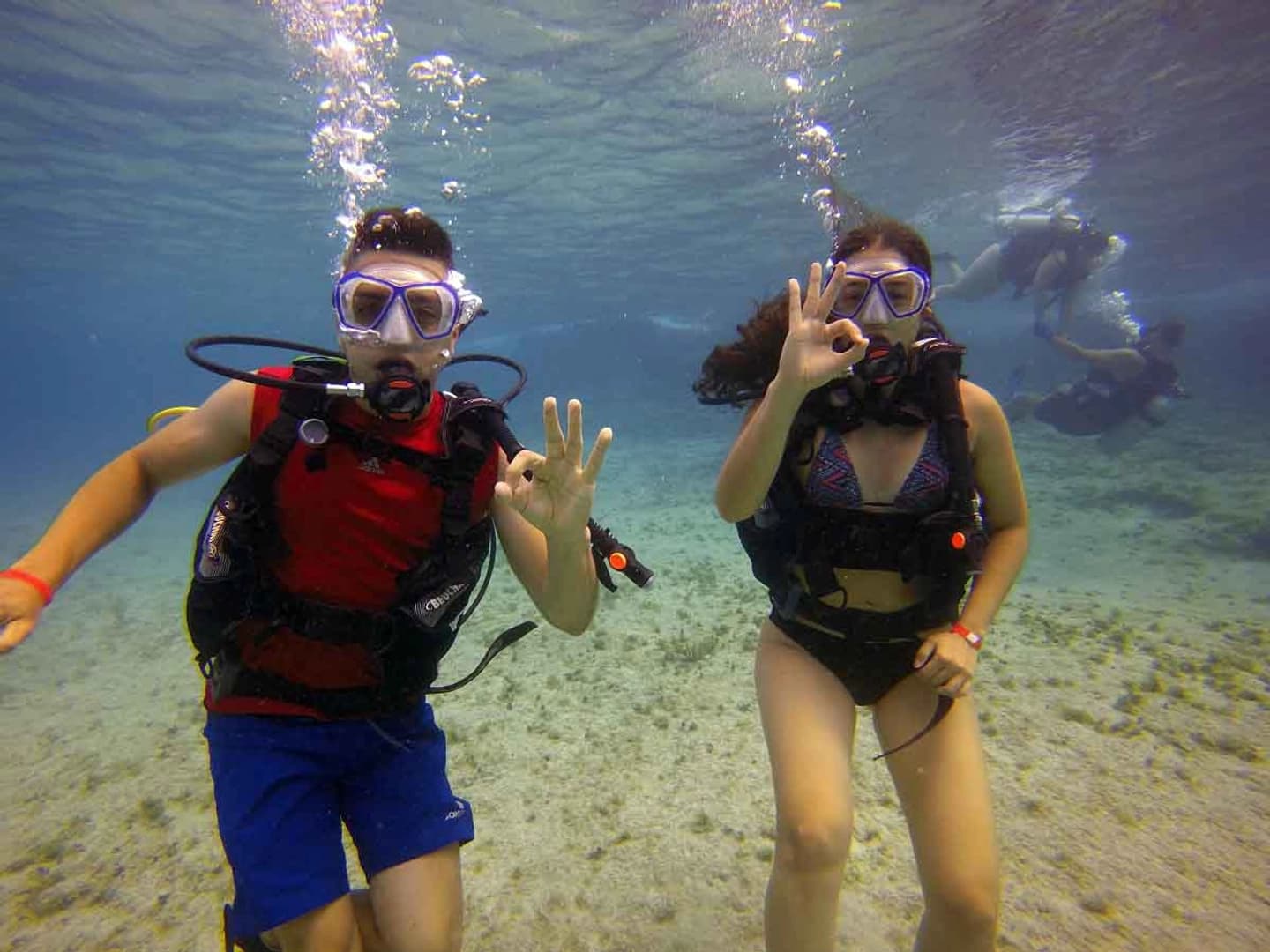 Bautismo de buceo en San Andrés