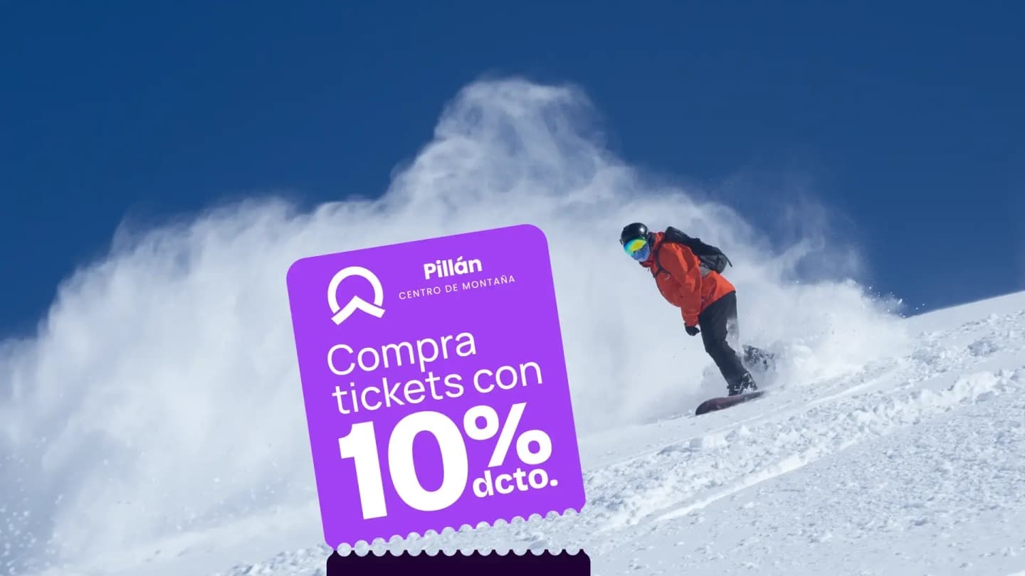 Ticket Diario Centro de Ski Pillán en el Volcán Villarrica