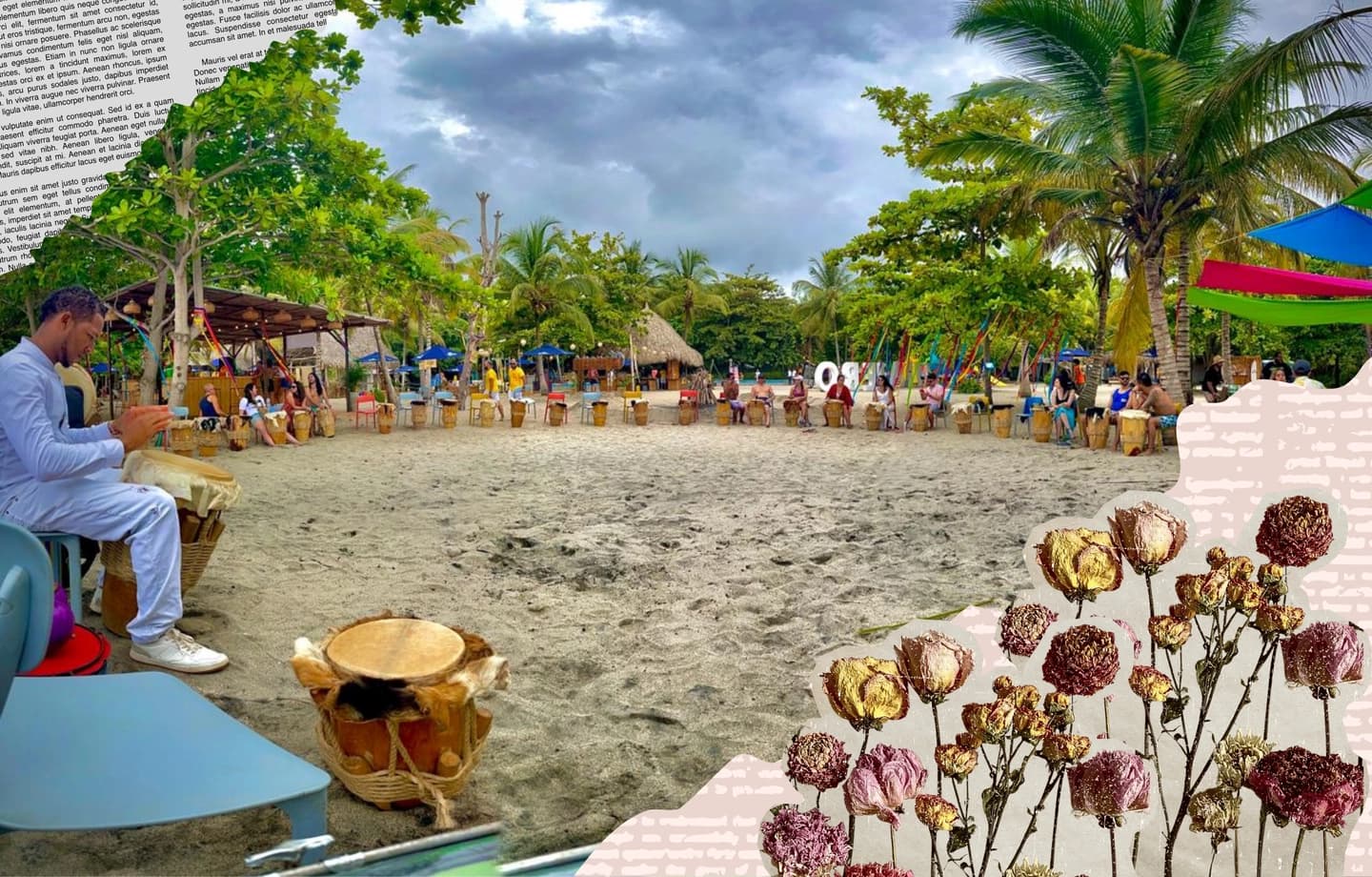 Taller de percusión en La Boquilla desde Cartagena