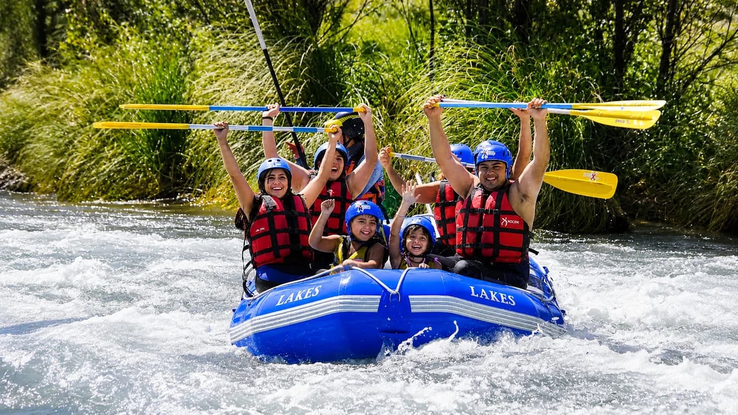 Family Rafting on the Mendoza River in Blanco Encalada