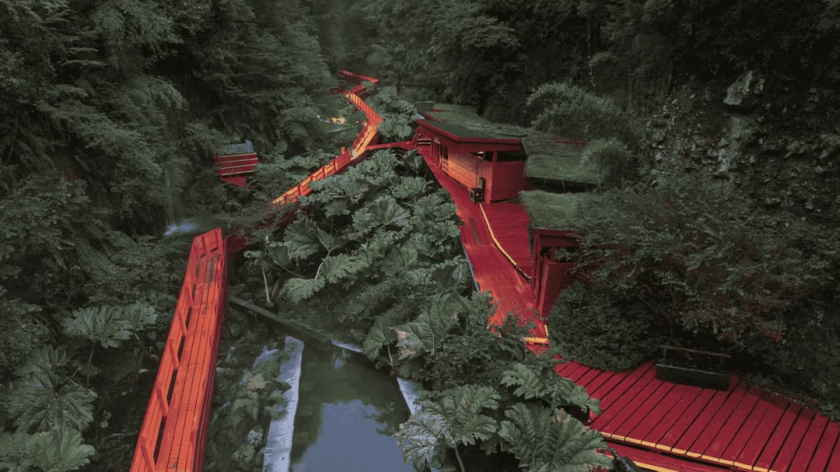 Tour a Termas Geométricas desde Pucón con Entrada Incluida