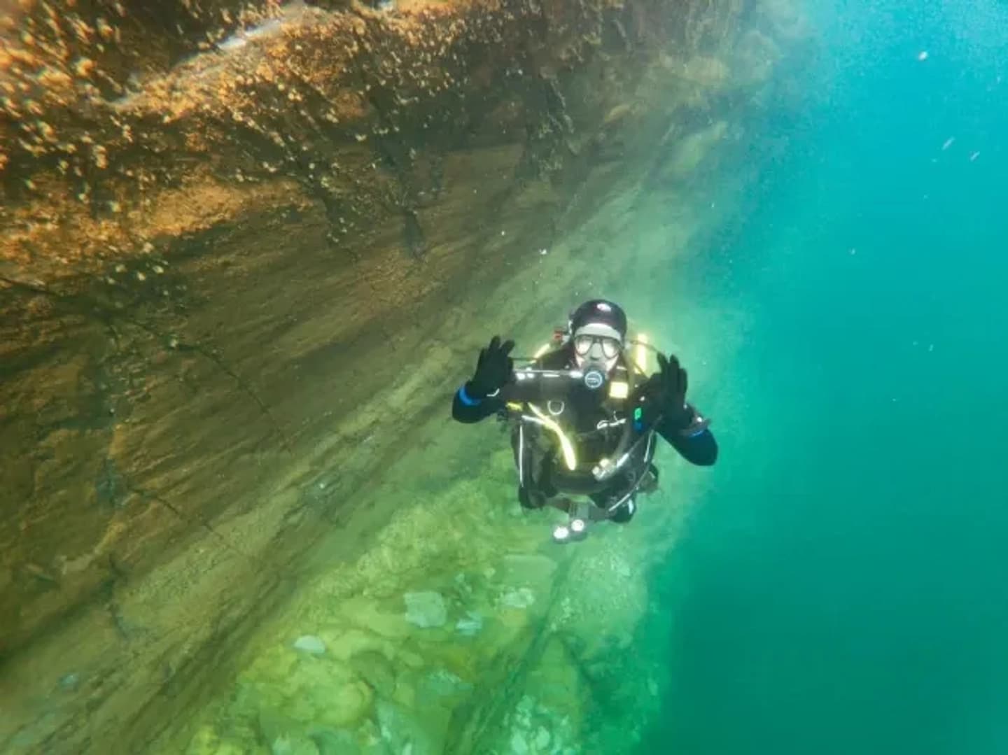 Bautismo de Buceo en Lago Moreno en Bariloche