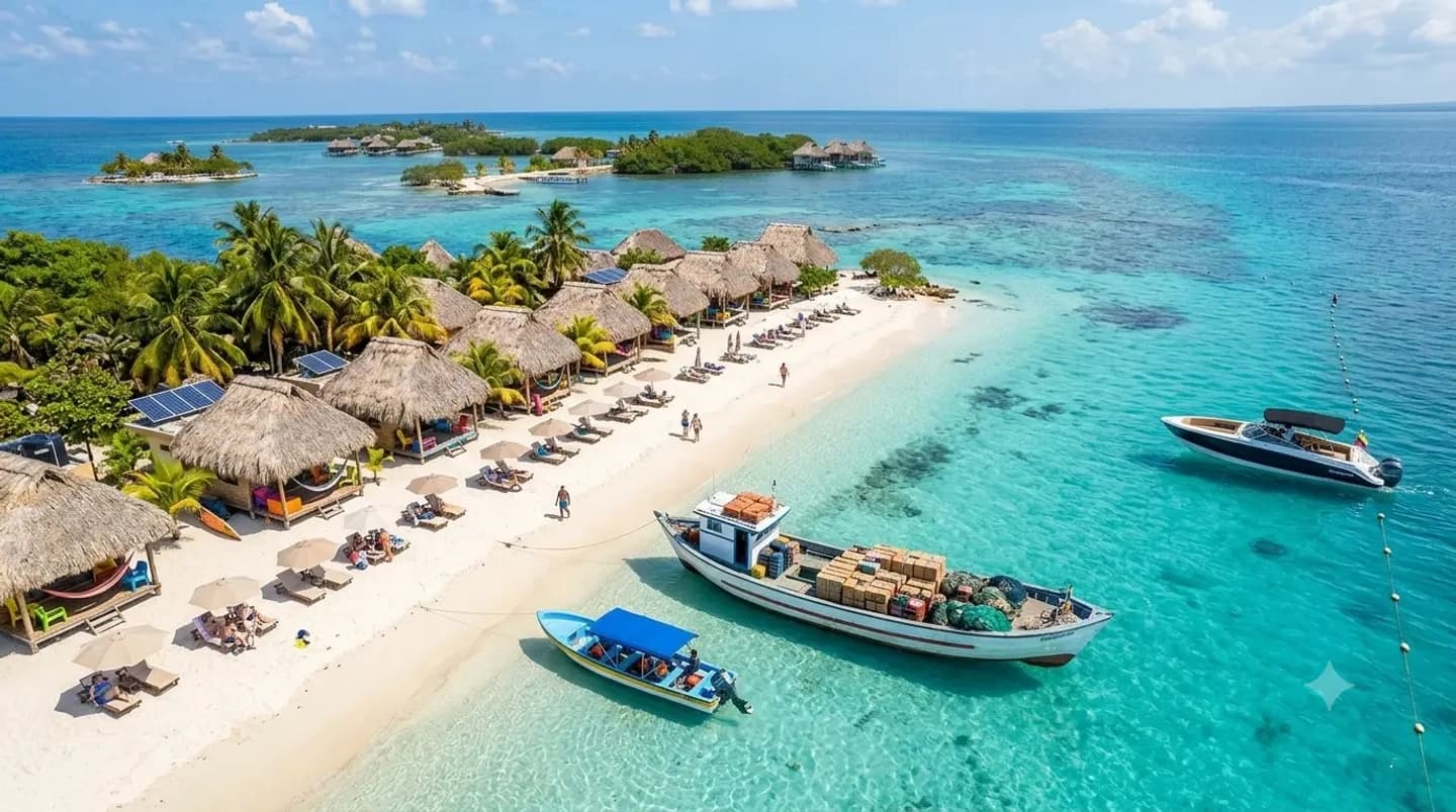 Tour a Barú e Islas del Rosario con Plancton desde Cartagena