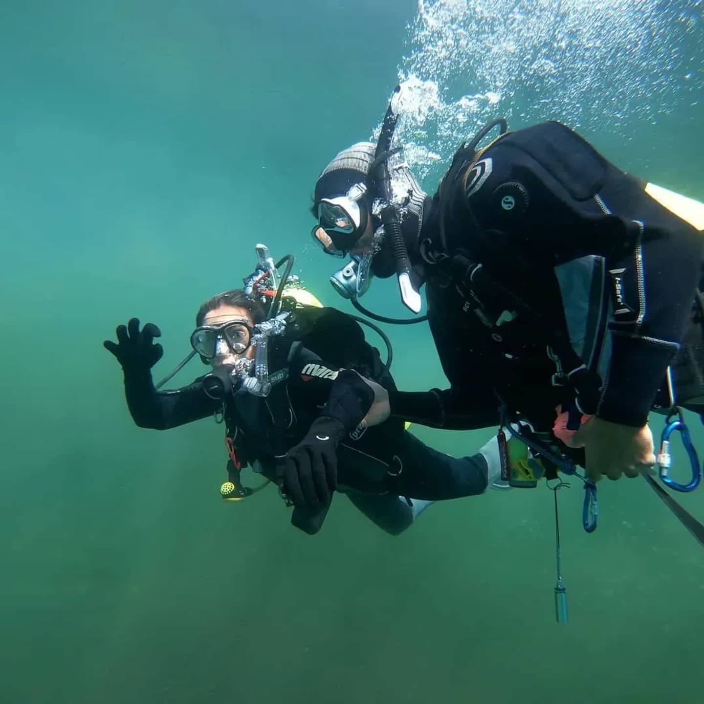 Bautismo de Buceo en Lago Moquehue en Villa Pehuenia