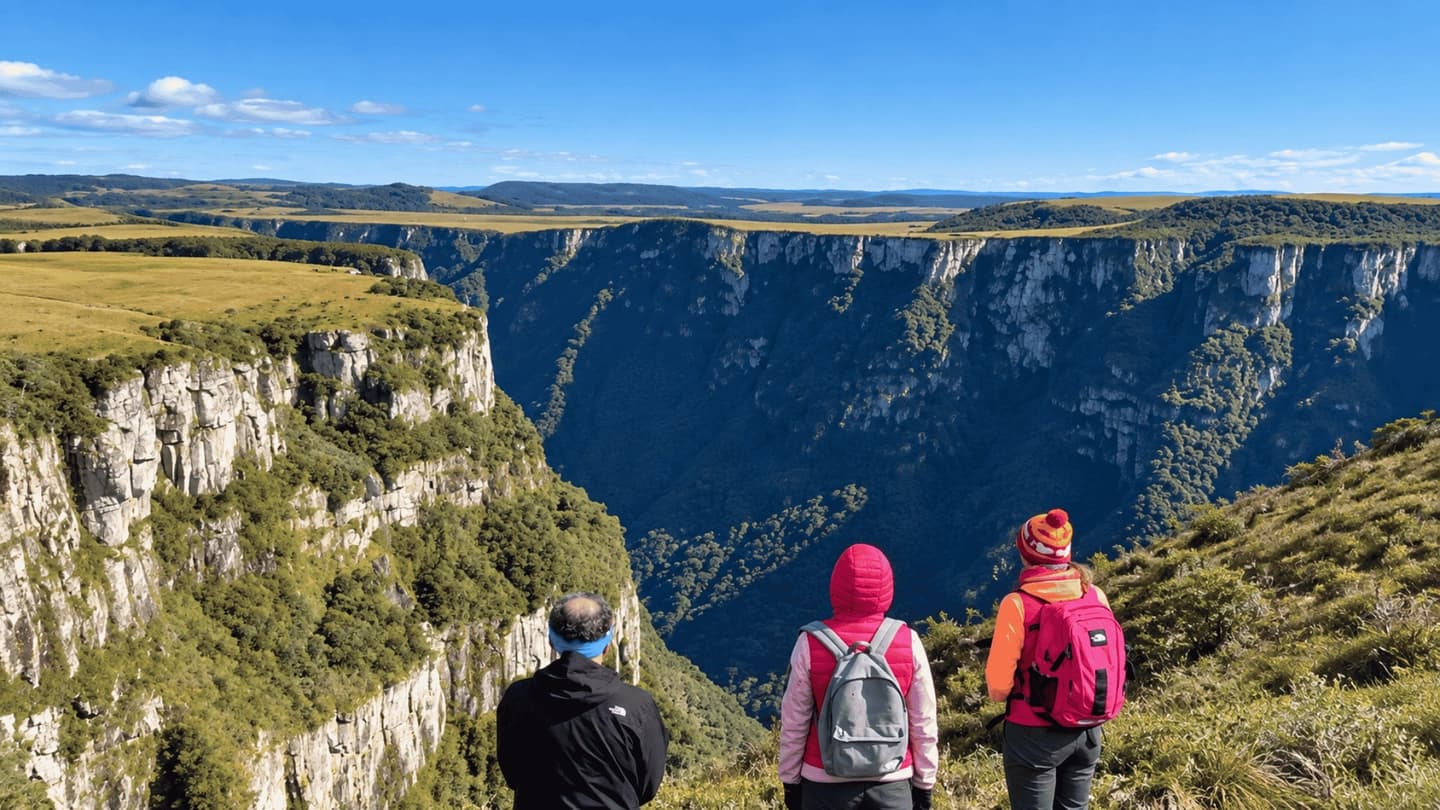 Tour en bicicleta por el cañón Fortaleza desde Cambará do Sul