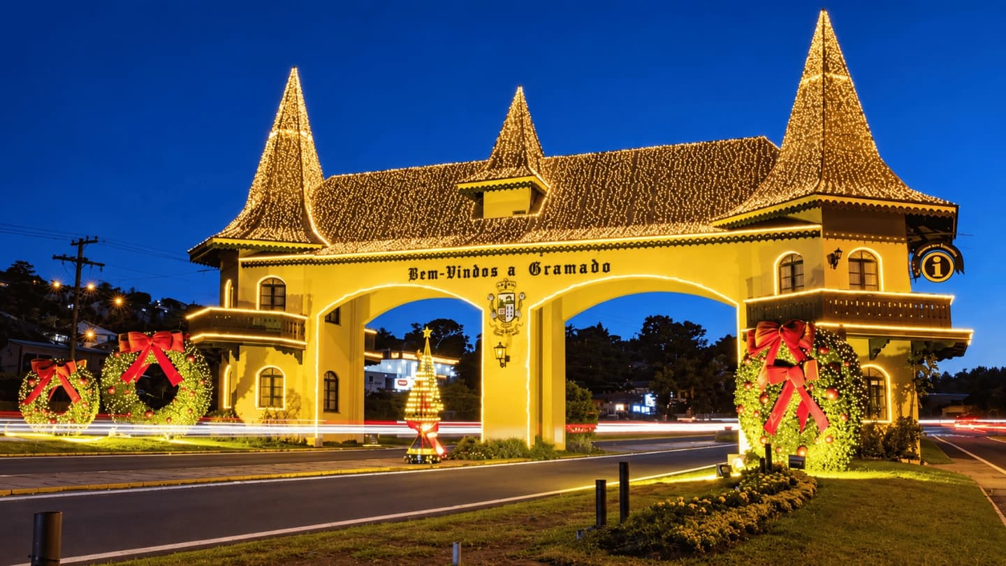 Excursión al Natal Luz de Gramado desde Caxias do Sul