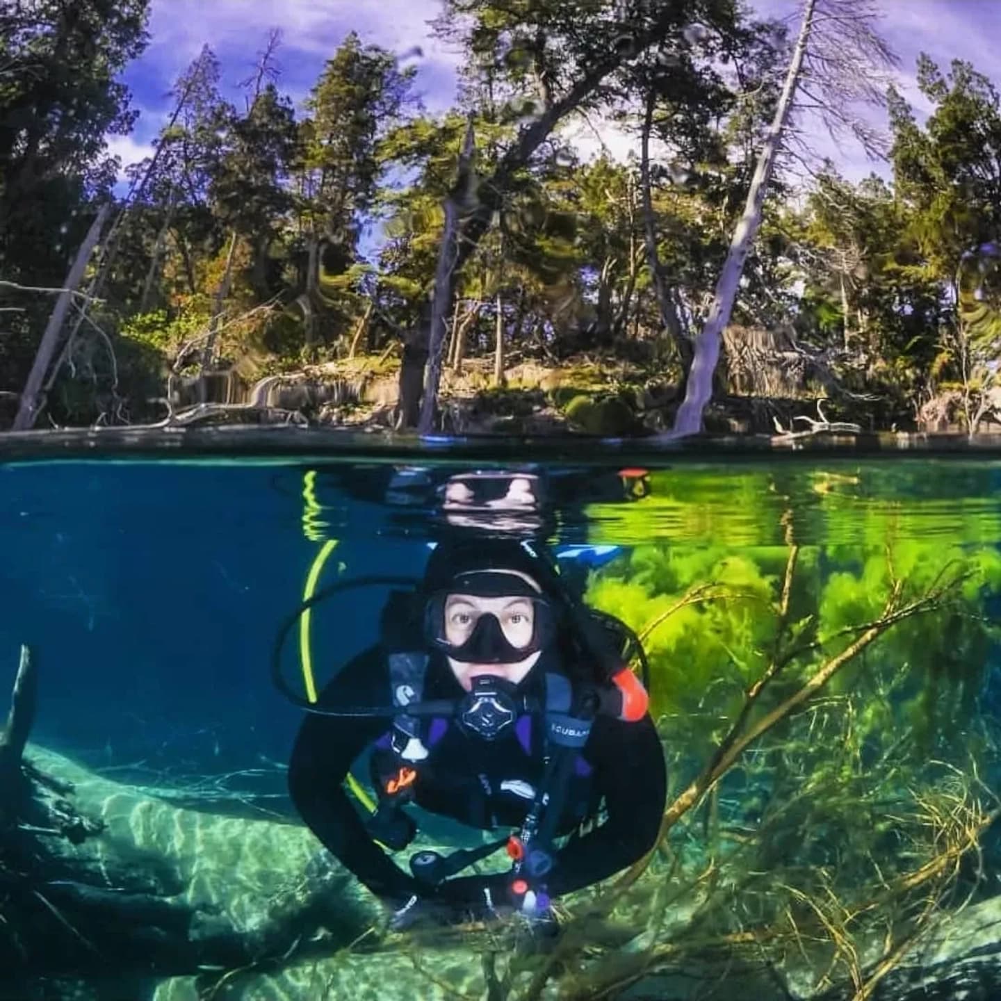 Bautismo Buceo en Bahía Mansa Villa la Angostura