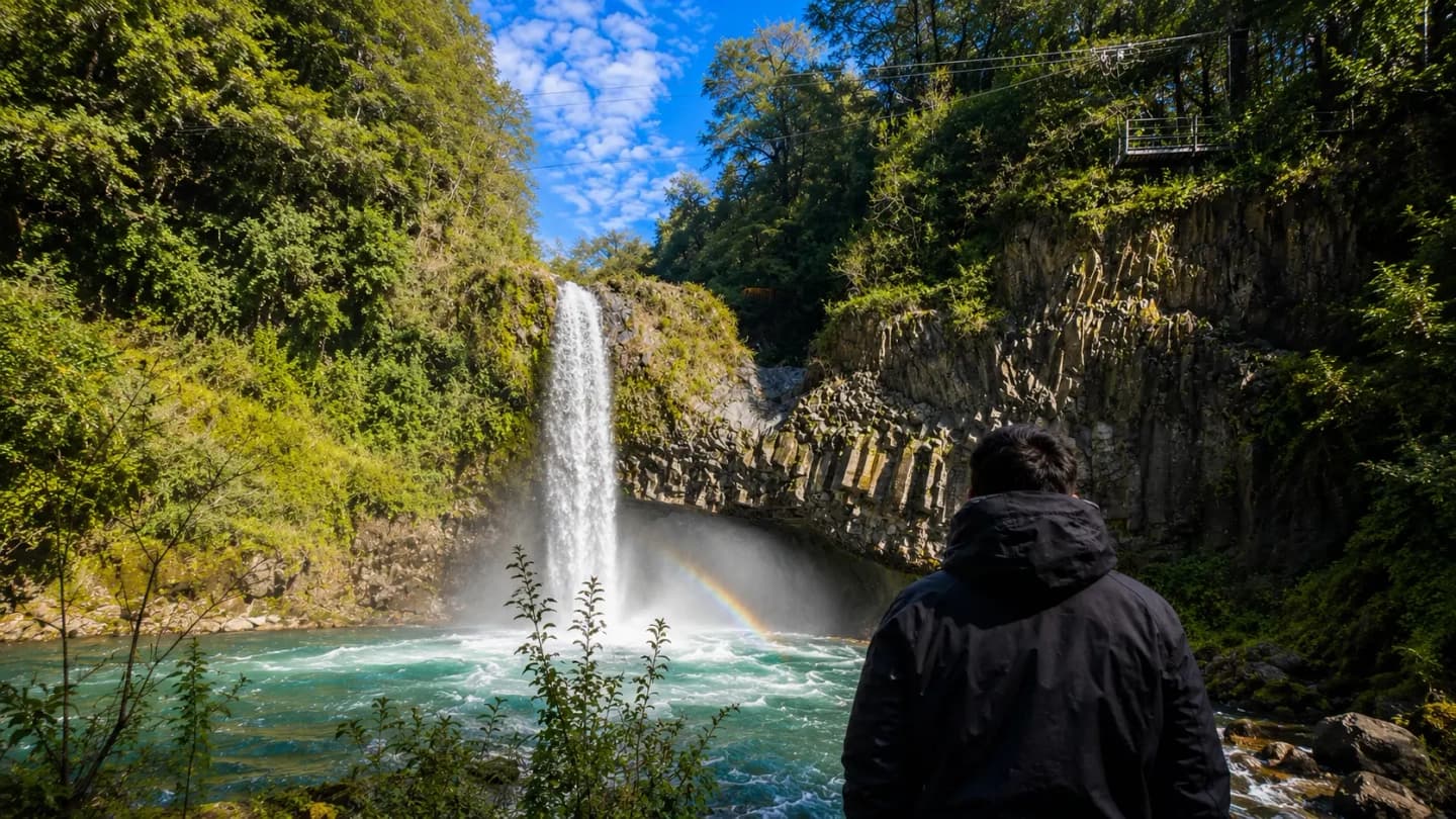 Tour a Ojos del Caburgua y Saltos desde Pucón o Villarrica