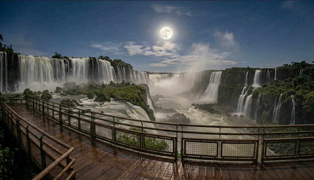 Paseo bajo la Luna Llena en Cataratas del Iguazú