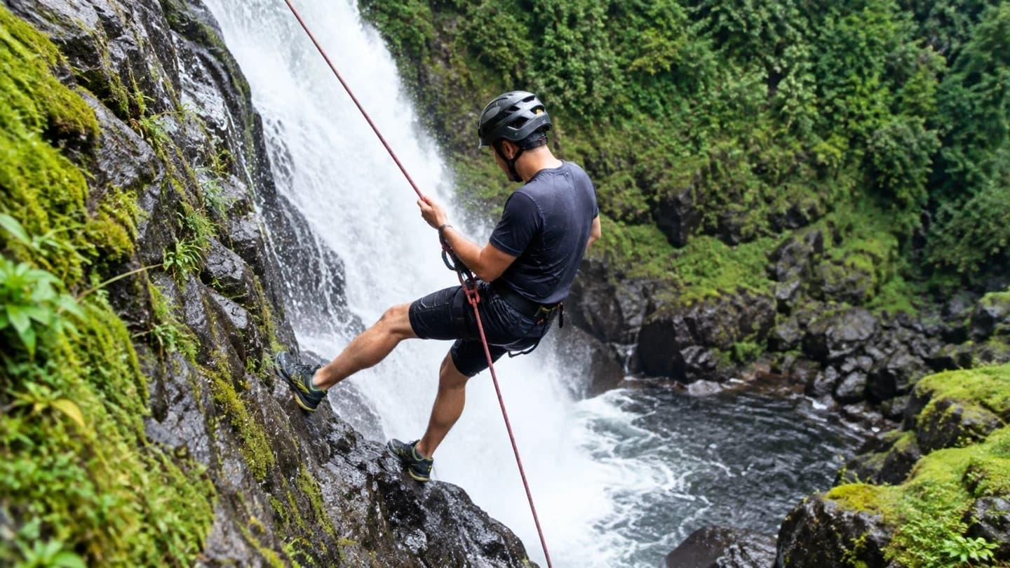 Rappel y torrentismo en cascadas de Jardín